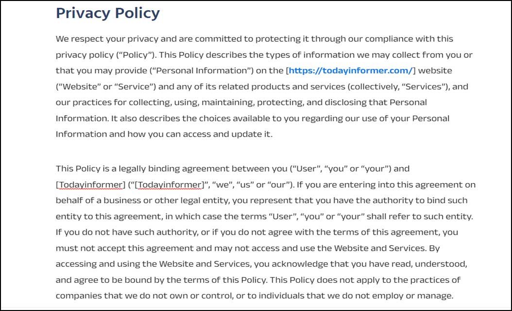 Privacy Policy